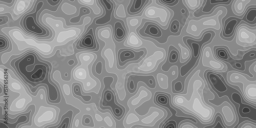 Contour line pattern with smooth repetitive structure

