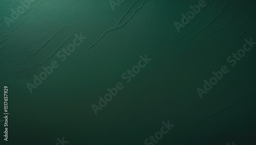 Deep emerald green wall with satin finish and metallic shimmer
