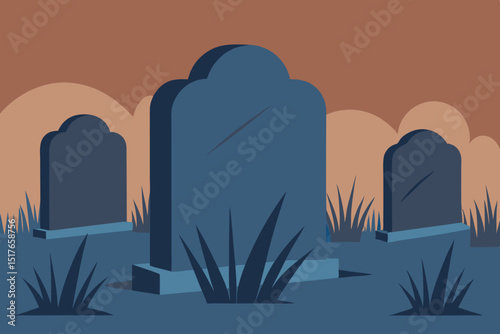 City vector silhouette illustration with urban building skyline