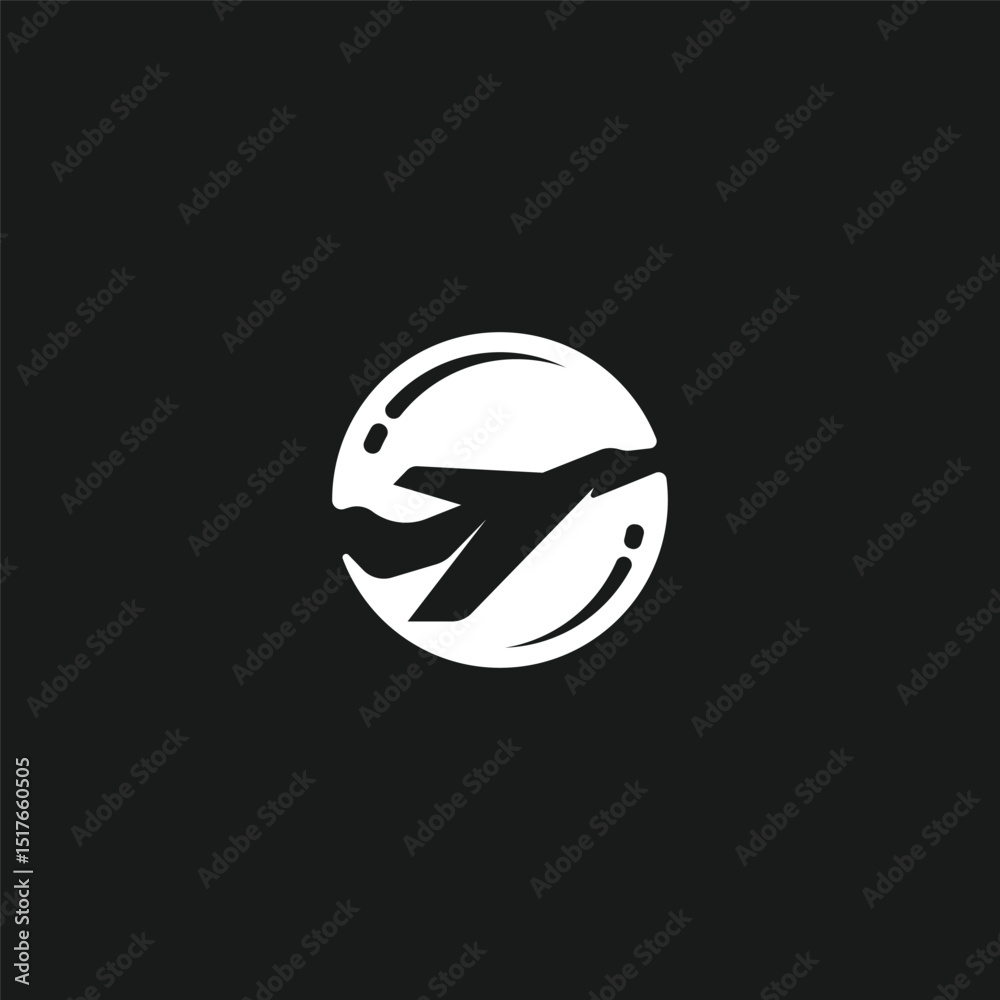 Letter A for Airplane logo design template Letter A for Airplane logo design template