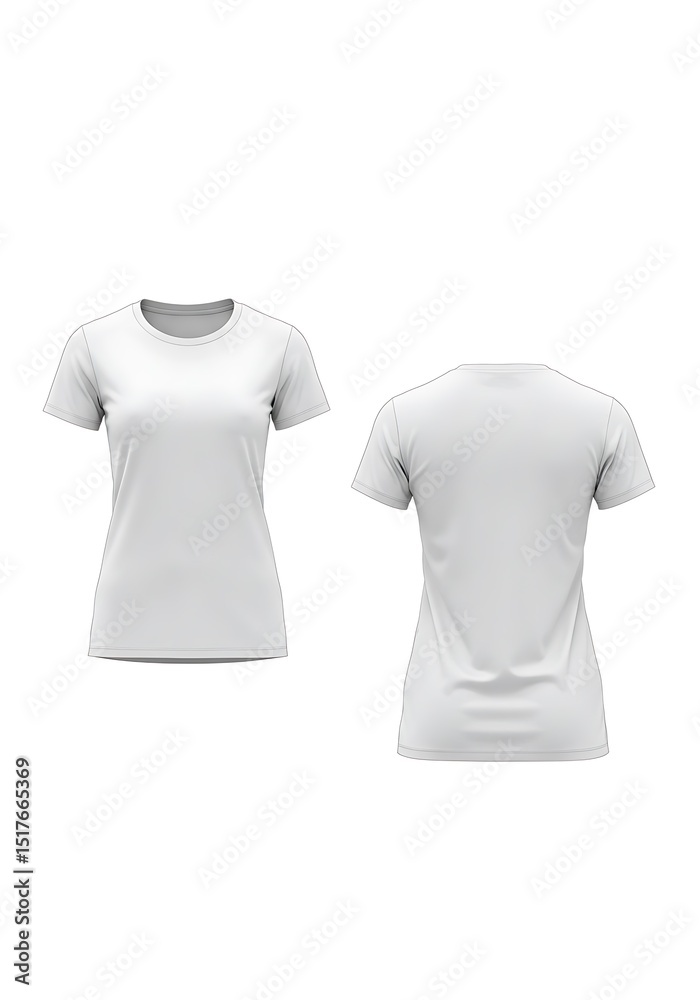 Fototapeta premium Clean Canvas: Front & Back