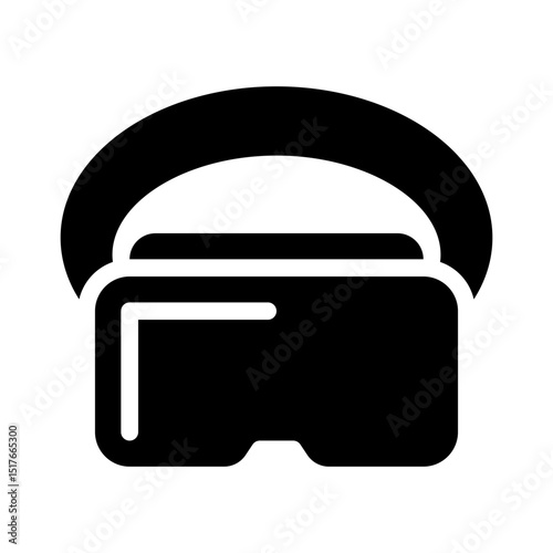 vr headset glyph icon