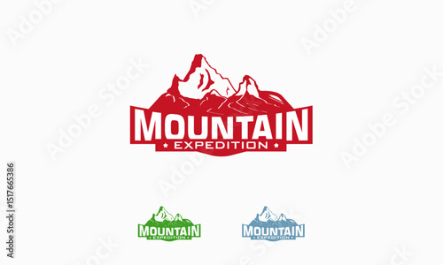 Mountain expedition  design.