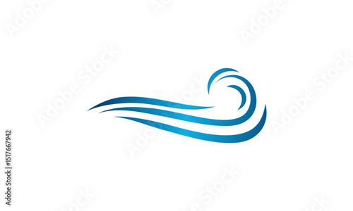 Abstract design of ocean waves.