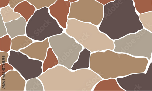 Abstract design of a mosaic stone pattern.