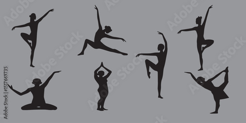 ballet dancers silhouettes
