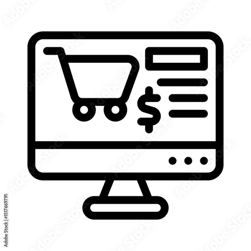 ecommerce line icon