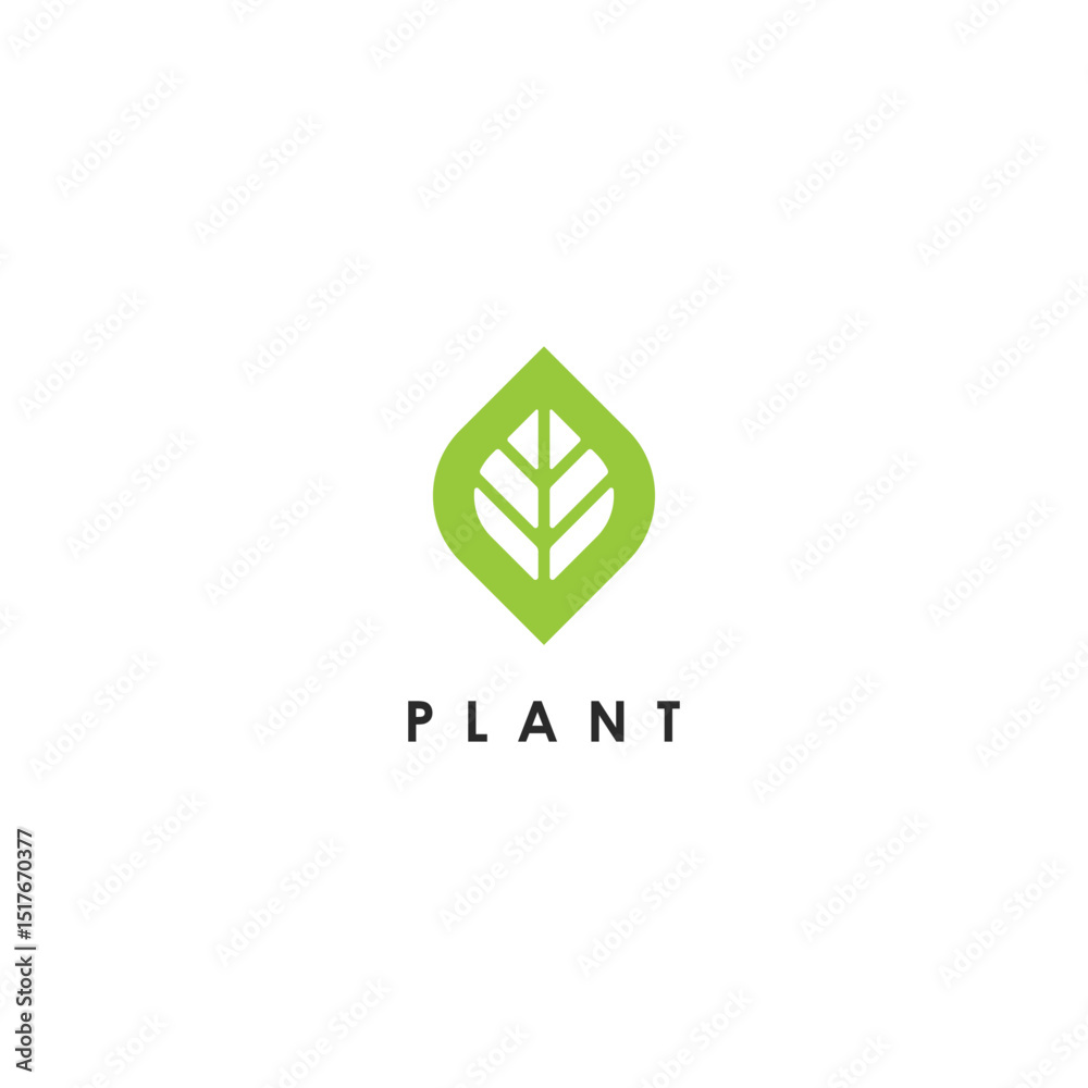 Fototapeta premium Plant logo design template