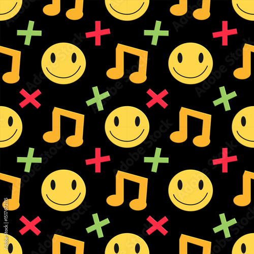 seamless pattern with funny kids