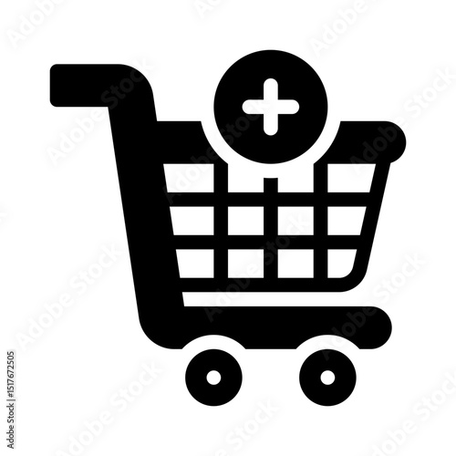 add to cart glyph icon