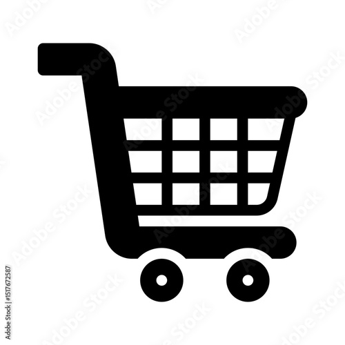shopping cart glyph icon