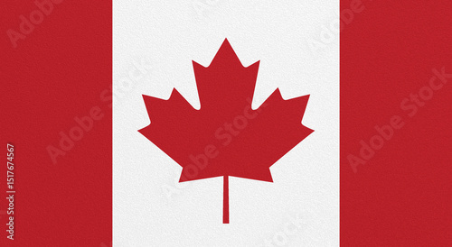 Flag of Canada on abstract texture background