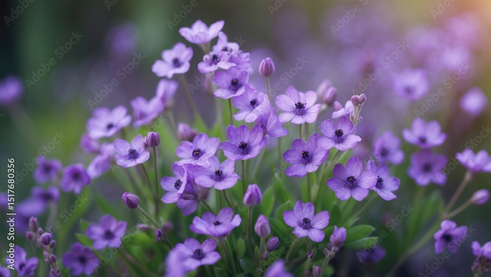 Violet-colored purple phlox subulata flowers in garden, showcasing blooming moss for landscape design, a bright perennial herbaceous plant covering ground with natural violet hues. Violet-colored purple phlox subulata flowers in garden, showcasing blooming moss for landscape design, a bright perennial herbaceous plant covering ground with natural violet hues.