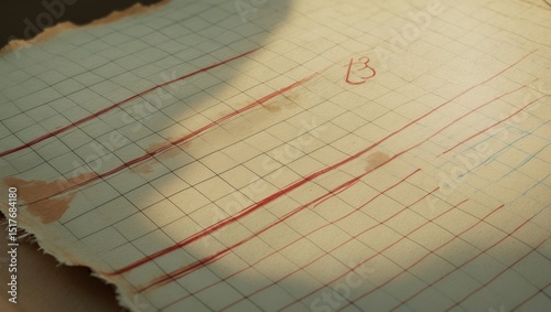 Wallpaper Mural Old-style stained paper featuring the number 3 t, textured background suitable for design Torontodigital.ca