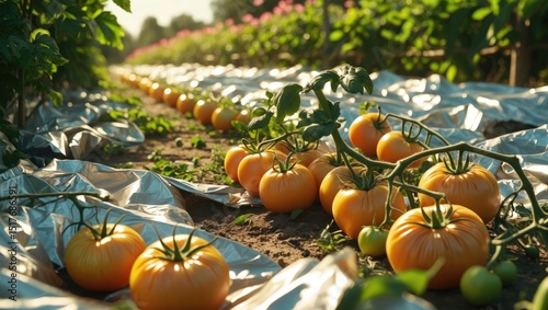 Bacterial wilt affecting tomato plants in summer gardens