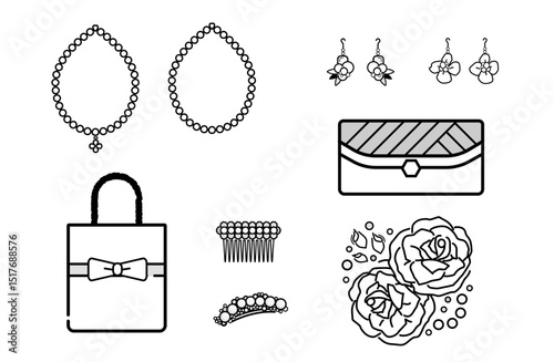 パーティーで使用する小道具のイラスト