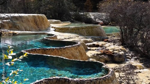 Huanglong Colorful Pool Scenic Area - Natural Scenery