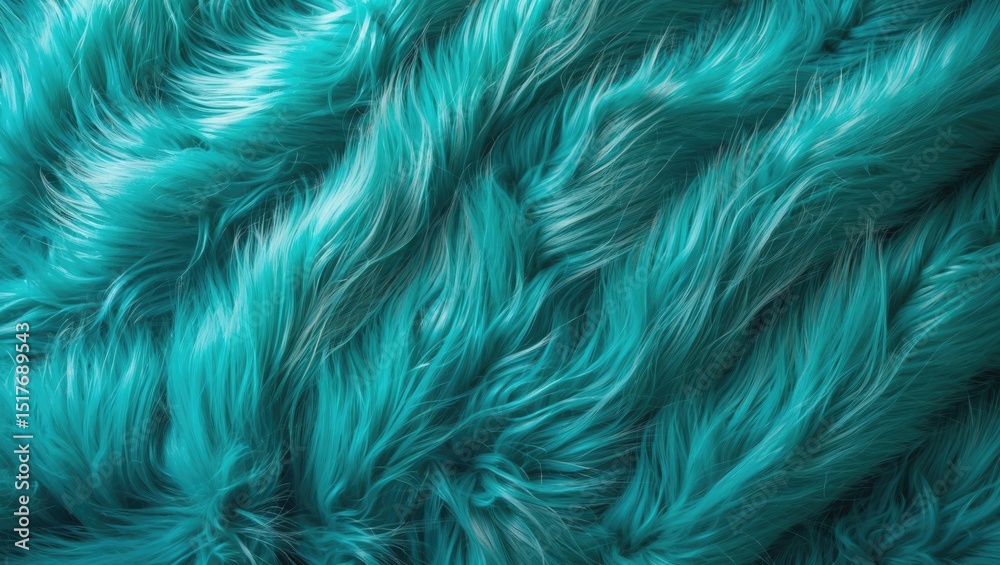 Fototapeta premium A soft, fluffy blue fur pattern with a light blue hue and abstract texture.