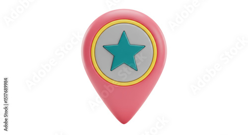 Isolated Map Pointer with Star Free Download Isolated Map Pointer with Star - GFXLoad