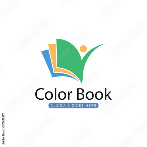 Book education logo template
