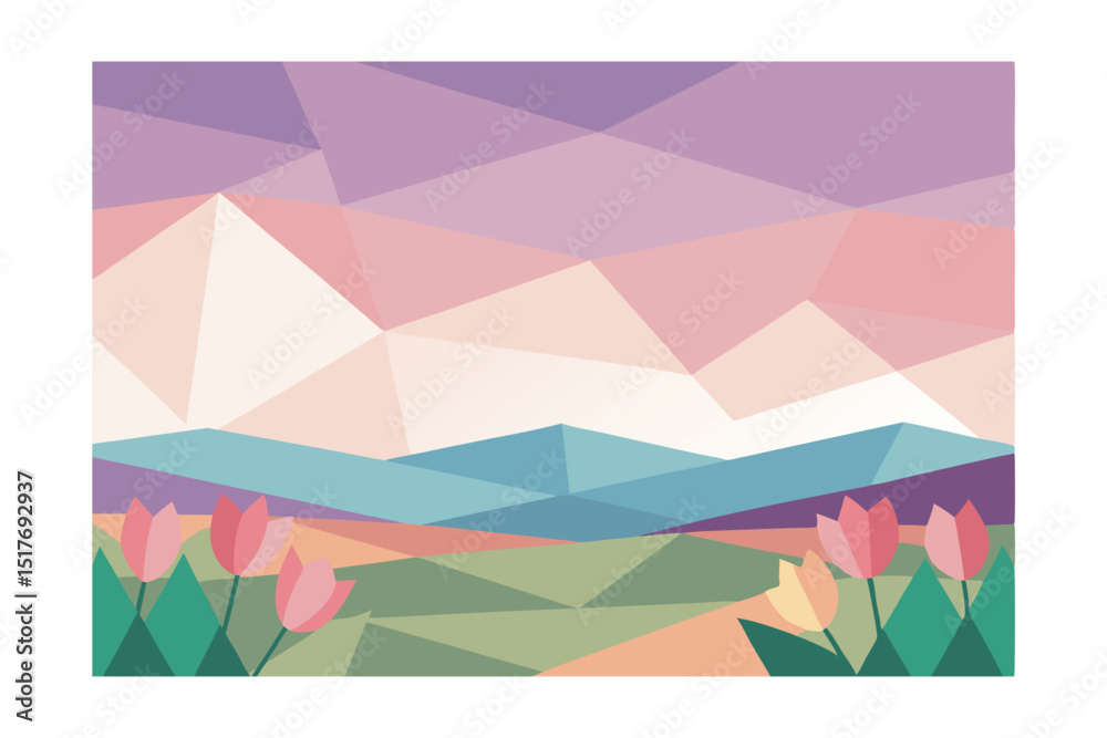 Obraz premium abstract background with triangles