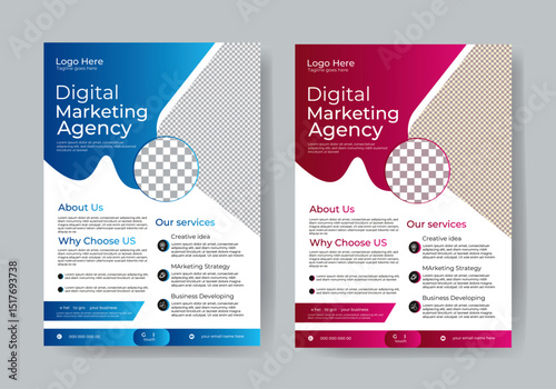 Corporate creative colorful business flyer template business proposal, promotion, advertise, publication, cover .