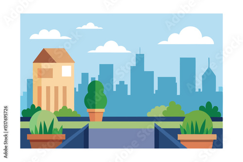 vector illustration of a city