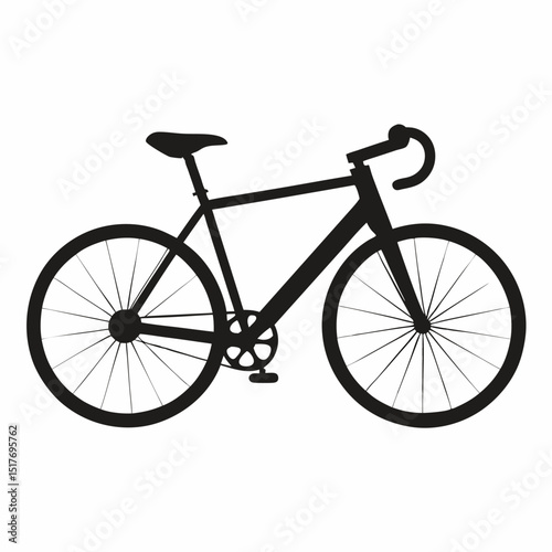 bicycle isolated on white background