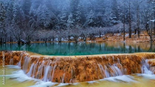 Huanglong Colorful Pool Scenic Area - Natural Scenery