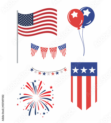 Celebration 4th of july Independence Day USA