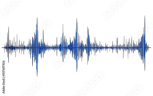 Audio waveform graph