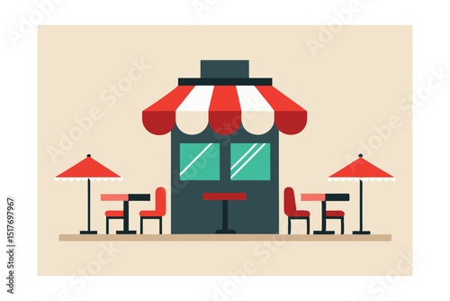 street caf with outdoor seating