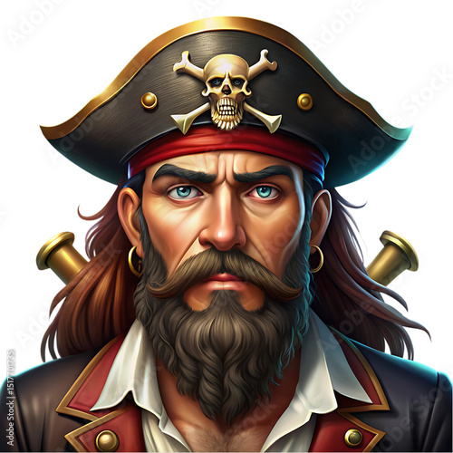 Pirate Captain Avatar: Game Art
