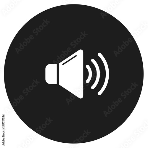 Speaker Sound Set Icon Illustration