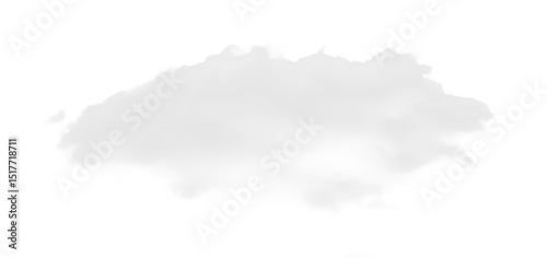 Realistic Isolated White Cloud