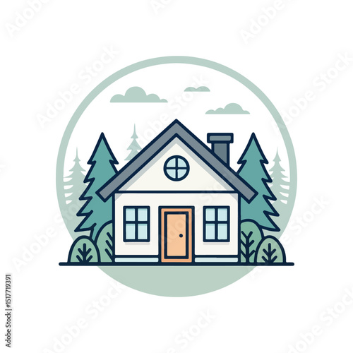 Illustration graphic vector of house building logo design Collection home icons. House symbol. Set of real estate objects and houses black icons isolated on white background. Vector illustration.