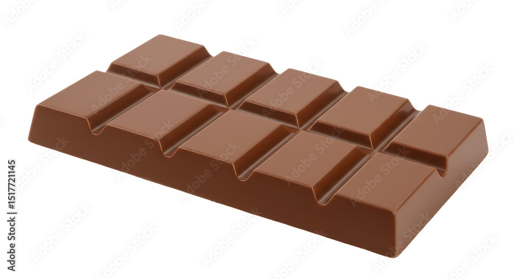Isolated Milk Chocolate Bar Isolated Milk Chocolate Bar