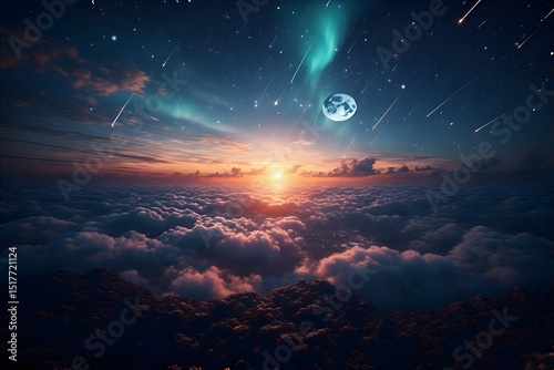 night sky with stars