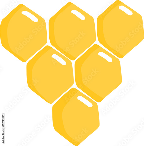 Cute Bee hive Cartoon Illustration
