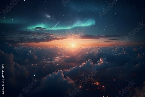 night sky with stars