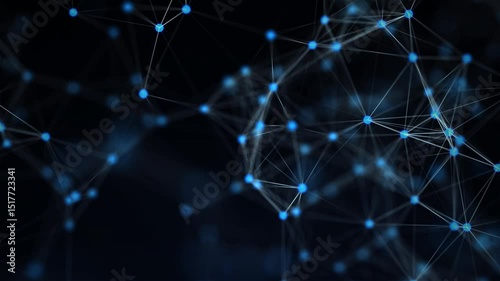 Plexus animation with connecting lines. Digital network visualization in motion. plexus, animation, connecting, lines, digital, network, visualization, motion, visual, artistic, effect, design