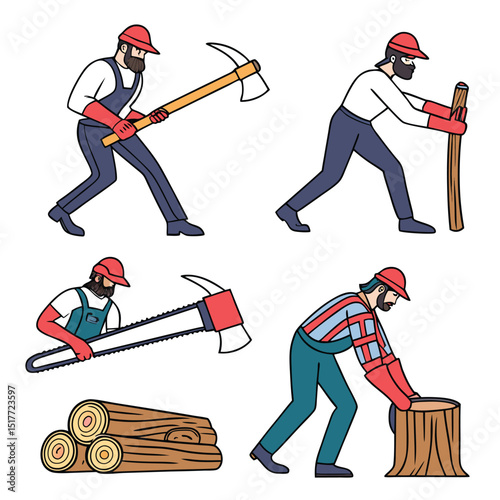 Hard work man icon design 