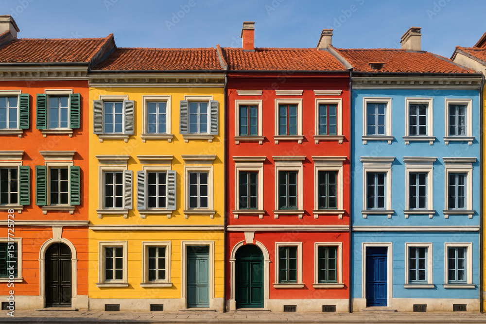 Fototapeta premium Colorful houses in Porto, Italy.