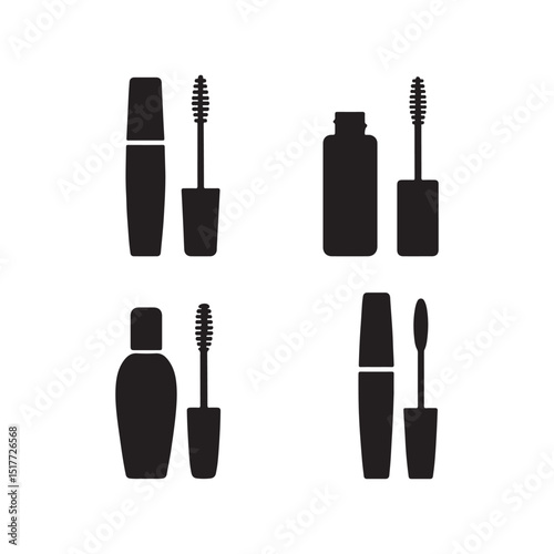 Mascaras Silhouettes Icon Set