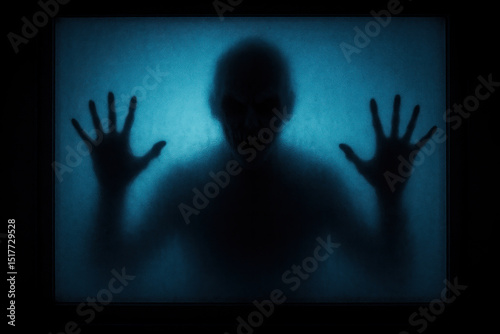 Person with hands up in the air.