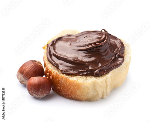 Chocolate spread and filbert nuts