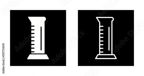 Graduated Cylinder Vector Icon