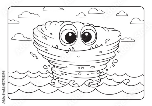 Enchanting Charybdis Coloring Page, A whimsical adventure awaits