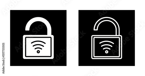 Smart Door Lock Vector Icon