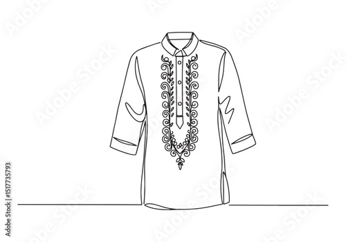 Captivating Barong Tagalog Artwork, A Seamless Blend of Culture